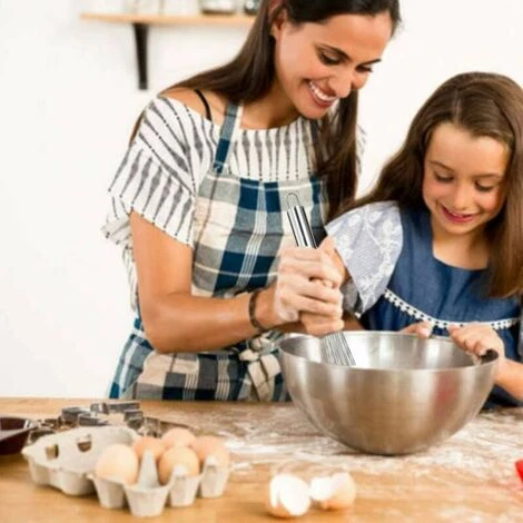 Pieces Mini Whisk, Stainless Steel Whisk, Metal Egg Whisk Kitchen Whisk Kit For Cooking, Mixing, Whisking, Beating, Stirring (25.4cm, 30.4cm) 6 Pieces Mini Whisk, Stainless Steel Whisk, Metal Egg Whisk Kitchen Whisk Kit For Cooking, Mixing, Whisking, Beating, Stirring (25.4cm, 30.4cm) - Image 4