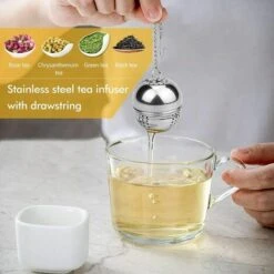 2 Pieces Tea Infuser, Stainless Steel Tea Infuser ø 4 Cm Tea Filter For Tea, Spices And Seasonings -Smart Home Appliance Store 87859708 3