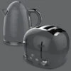 The Funky Appliance Company 1.7 Litre Kettle And 4 Slice Toaster Set Grey