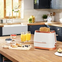 Beko Off White & Rose Gold Cosmopolis 1.7L Kettle And 2 Slice Toaster Set 11 Beko Off White & Rose Gold Cosmopolis 1.7L Kettle And 2 Slice Toaster Set -Smart Home Appliance Store 88700088 5