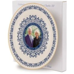 8" King Charles III Queen Consort Portrait Memorabilia Coronation Plate With Stand -Smart Home Appliance Store 89047928 3