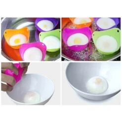 Set Of 6 Silicone Poaching Cups For Perfect Poached Eggs 5 Set Of 6 Silicone Poaching Cups For Perfect Poached Eggs -Smart Home Appliance Store 89792747 2