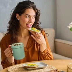 Microwaveable Soup Mug With Lid And Spoon Soup To-Go Container Cereal Cup With Lid For Soups Noodles Hot Cereals And More Reusable - MODOU -Smart Home Appliance Store 89805444 4