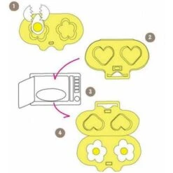 Microwave Egg Poacher Creative Kitchen Utensil 1pc -Smart Home Appliance Store 90104764 2
