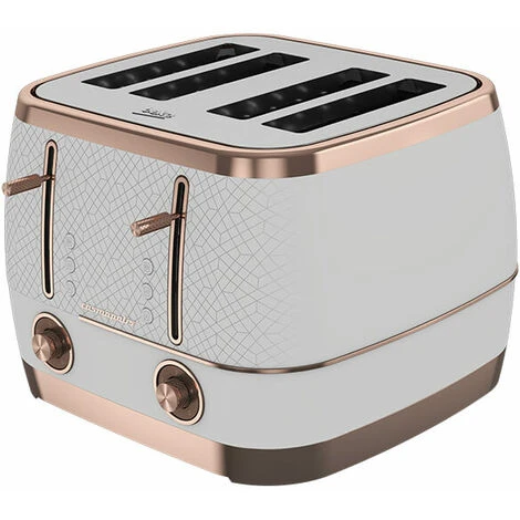 Beko Off White & Rose Gold Cosmopolis Dome Kettle & 4 Slice Toaster Set 7 Beko Off White & Rose Gold Cosmopolis Dome Kettle & 4 Slice Toaster Set - Image 5