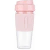 Portable Blender Juicer Cup Mini Smoothies Maker Rechargeable Blender Personal Size Blender Travel Cup With Safety Guard (Pink)