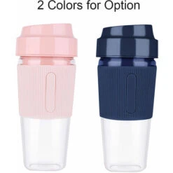 Portable Blender Juicer Cup Mini Smoothies Maker Rechargeable Blender Personal Size Blender Travel Cup With Safety Guard (Pink) 11 Portable Blender Juicer Cup Mini Smoothies Maker Rechargeable Blender Personal Size Blender Travel Cup With Safety Guard (Pink) -Smart Home Appliance Store 90818143 5