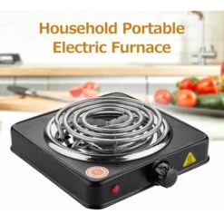 Home Mini Electric Stove Single Burner Portable Plate Mosquito Stove 1000W High Power 200-1000℃ Kitchen Stove Water Smoke Charcoal Coconut Shell Charcoal L -Smart Home Appliance Store 91175105 3