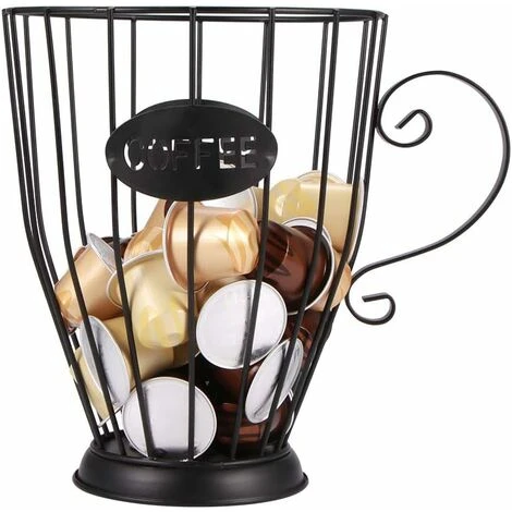 Coffee Pod Basket, Coffee Pod Organizer, Original Design Coffee Pod Holder, K Cup Holder, Vintage Coffee Pod Organizer For Home Cafe Hotel Black 3 Coffee Pod Basket, Coffee Pod Organizer, Original Design Coffee Pod Holder, K Cup Holder, Vintage Coffee Pod Organizer For Home Cafe Hotel Black