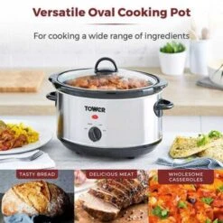 Tower 3.5 Litre Stainless Steel Slow Cooker -Smart Home Appliance Store 91972081 5