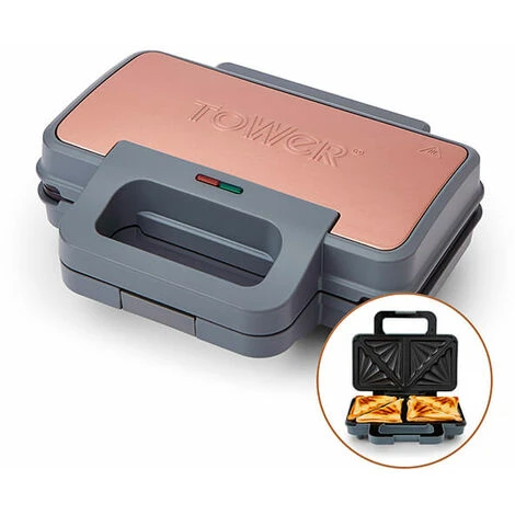 Tower Cavaletto Sandwich Maker Grey 3 Tower Cavaletto Sandwich Maker Grey