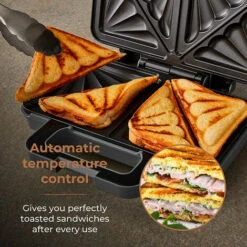 Tower Cavaletto Sandwich Maker Grey 10 Tower Cavaletto Sandwich Maker Grey -Smart Home Appliance Store 91972234 4