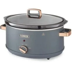 Tower Cavaletto 6.5 Litre Slow Cooker Grey