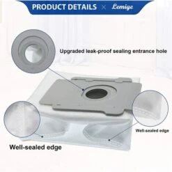 10 Packs Of Vacuum Bags For IRobot I7E5E6 Series Clean Base Automatic Dirt Disposal Bags -Smart Home Appliance Store 92864356 4