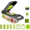 12 In 1 Kitchen Mandoline, Professional Kitchen Mandoline With 6 Replaceable Blades, Multifunctional Vegetable Cutter For Slicing, Cutting And Shredding Vegetables -Smart Home Appliance Store 92864650 1