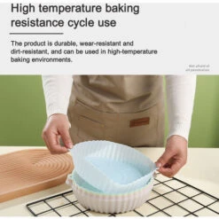 Air Fryer Silicone Pot - Air Fryer Oven Accessories - Replacement For Flammable Parchment Paper - No Need To Clean The Air Fryer -Smart Home Appliance Store 92865139 5