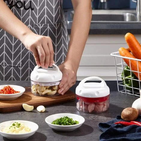 Mini Manual Garlic Chopper Mini Crusher Portable Vegetable Chopper Chopper Chopper Meat Cutting Machine For Garlic Ginger Onion Food 5 Mini Manual Garlic Chopper Mini Crusher Portable Vegetable Chopper Chopper Chopper Meat Cutting Machine For Garlic Ginger Onion Food - Image 3