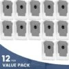 12 Pack Vacuum Cleaner Bags For IRobot Roomba I & S Series I7 I7+/Plus (7550) I3+ (3550) I6+ (6550) I8+ (8550) S9+ (9550) Clean Base Auto Dirt Disposal Bags -Smart Home Appliance Store 92867558 1