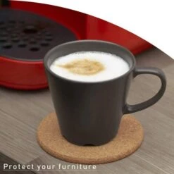 16 Piece Round Natural Cork Coasters Absorbent Eco-Friendly Heat Resistant Reusable -Smart Home Appliance Store 92867766 4