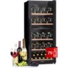 Klarstein Barossa 79 Duo Wine Fridge 79 Bottles 204 Litres 2 Zones