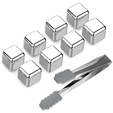 Reusable Stainless Steel Ice Cubes Whiskey Chilling Rocks Set Of 8 Metal Ice Cubes With Tongs And Freezer Storage Tray For Beer Wine Cooler 3 Reusable Stainless Steel Ice Cubes Whiskey Chilling Rocks Set Of 8 Metal Ice Cubes With Tongs And Freezer Storage Tray For Beer Wine Cooler