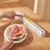 Refillable Plastic Wrap Dispenser With Cutter, Heavy Duty Cling Film Cutter -Smart Home Appliance Store 93498177 1