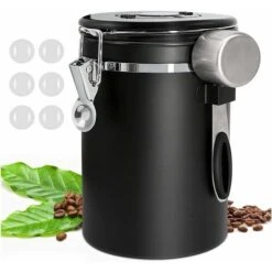 Coffee Canister, 1.8L Coffee Storage Container, One Way Co2 Valve With Date Tracking Wheel, For Store Tea, Coffee Beans -Smart Home Appliance Store 93536305 5