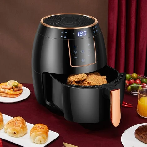 Livingandhome Black Large 5.5L Digital Touchscreen Air Fryer 3 Livingandhome Black Large 5.5L Digital Touchscreen Air Fryer