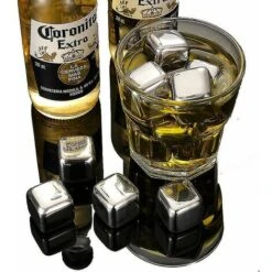 Stainless Steel Ice Cubes, Reusable Whiskey Wine Chilling Stones -Smart Home Appliance Store 95066429 3