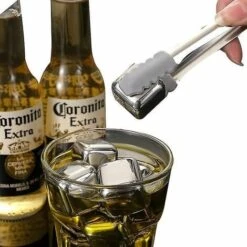 Stainless Steel Ice Cubes, Reusable Whiskey Wine Chilling Stones -Smart Home Appliance Store 95066429 4