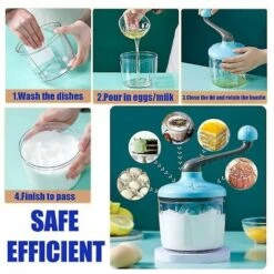 Rotary Hand Whisk Whisk Whisk Egg Frother Rotary Hand Mixer -Smart Home Appliance Store 95066990 4