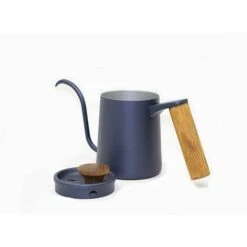 Coffee Pot Solid Wood Handle Fine Mouth Gooseneck Vertical Pot Drip Coffee Maker 350ml -Smart Home Appliance Store 95307043 3