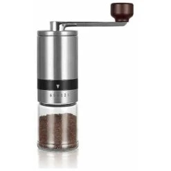 Manual Coffee Grinder, Manual Coffee Grinder With Crank (6 Speeds)