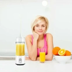BPA Free Portable Mini Blender, Personal Blender For Smoothie And Shakes, Electric Fruit Blender 6 Blades 3D And USB Rechargeable， -Smart Home Appliance Store 95350580 3