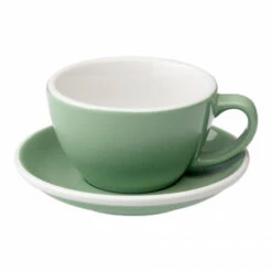 Café Latte Cup With A Saucer Loveramics Egg Mint, 300 Ml
