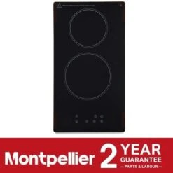 Montpellier CER31NT 30cm Glass Domino Ceramic Electric Hob - Black -Smart Home Appliance Store 95495360 5