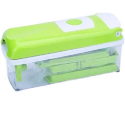 Genius Nicer Dicer Smart (12 Pcs.) In Green - Vegetable Cutter For Cubes, Sticks, Slices, Strips And Quarters - Salad Cutter Mandolin Cucumber Slicer -Smart Home Appliance Store 95522293 5