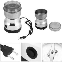 Coffee Grinder 220 W Electric Grinder With Stainless Steel Striking Knife For Coffee Beans Nuts Spices Cereals 14500 R.p.m -Smart Home Appliance Store 95534232 3