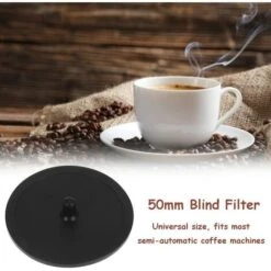 Blind Filter, 50 X 2mm / 2 X 0.08in Rubber Backflush Disk, Rubber Blanking Disc For Espresso Machines -Smart Home Appliance Store 95534273 3