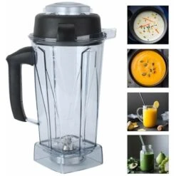 Blender Cup, 64oz Transparent Blender Container Cup Lid Blade Replacement Accessories Kit Fit For Vitamix 9 Blender Cup, 64oz Transparent Blender Container Cup Lid Blade Replacement Accessories Kit Fit For Vitamix -Smart Home Appliance Store 95534316 3