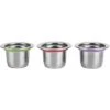 3Pcs Refillable Coffee Capsule Cups, Stainless Steel Reusable Coffee Nespresso Pod Filters, 35x22x20mm -Smart Home Appliance Store 95534349 1