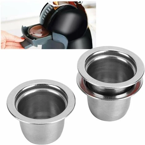 3Pcs Refillable Coffee Capsule Cups, Stainless Steel Reusable Coffee Nespresso Pod Filters, 35x22x20mm 7 3Pcs Refillable Coffee Capsule Cups, Stainless Steel Reusable Coffee Nespresso Pod Filters, 35x22x20mm - Image 5