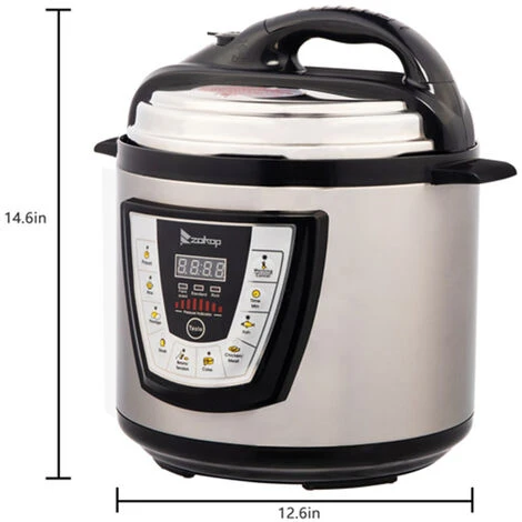 Fitprobo 6L13 All-in-one Stainless Steel Electric Pressure Cooker In Primary Color, Side Handle Style, With Reservation Function/heat Preservation Function 7 Fitprobo 6L13 All-in-one Stainless Steel Electric Pressure Cooker In Primary Color, Side Handle Style, With Reservation Function/heat Preservation Function - Image 5