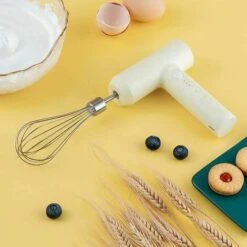 3 Speed Whisk Cordless Vertical Hand Beater With Egg Separator For Cooking Cake Egg CustardElectric Egg Beater With Two Wire Beaters Food Beater2 -Smart Home Appliance Store 95648328 4