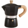 300ml Italian Wooden Handle Mocha Coffee Pot Aluminum Pot (black) -Smart Home Appliance Store 95709160 1