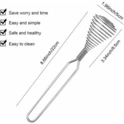 GTA Mixer Variety Stainless Steel Spring Coil Whisk Wire Whisk Cream Egg Beater Sauce Cream Hand Mixer Kitchen Tool Accessories -Smart Home Appliance Store 95711989 3