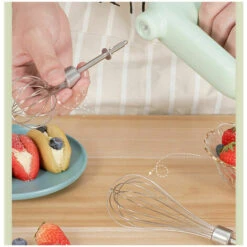 GTA Electric Whisk Hand Mixer Whisk 4 Speed Whisk For Baking Upright Cake Egg Cream Cordless -Smart Home Appliance Store 95723567 5