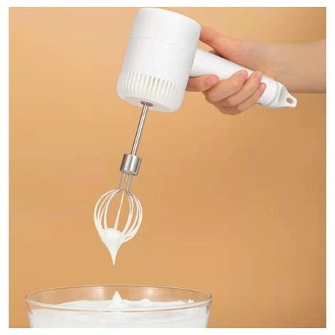 Blender Household Electric Portable Cordless Egg Beater Multifunction Creamer Cooking Whisk White 4 Blender Household Electric Portable Cordless Egg Beater Multifunction Creamer Cooking Whisk White - Image 2