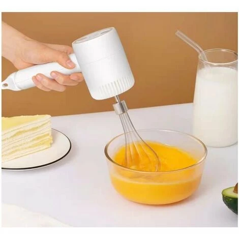 Blender Household Electric Portable Cordless Egg Beater Multifunction Creamer Cooking Whisk White 5 Blender Household Electric Portable Cordless Egg Beater Multifunction Creamer Cooking Whisk White - Image 3