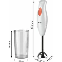 Hand Blender Electric Stirrer Multifunctional Food Maker White -Smart Home Appliance Store 95853343 4